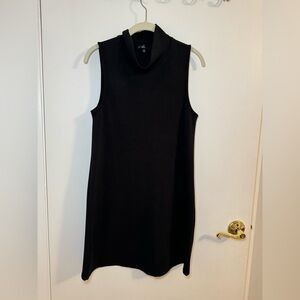 C. Luce mock neck black mini straight dress
